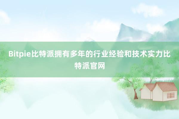 Bitpie比特派拥有多年的行业经验和技术实力比特派官网