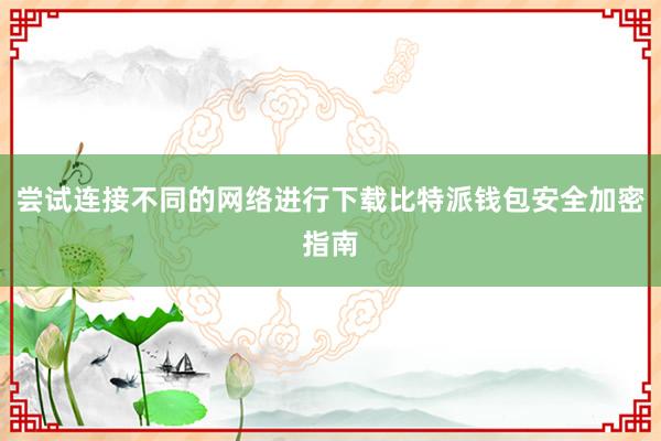 尝试连接不同的网络进行下载比特派钱包安全加密指南