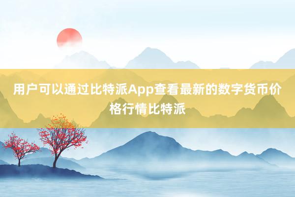 用户可以通过比特派App查看最新的数字货币价格行情比特派