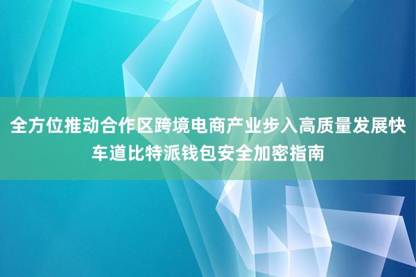 全方位推动合作区跨境电商产业步入高质量发展快车道比特派钱包安全加密指南