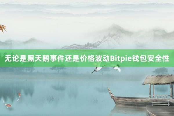 无论是黑天鹅事件还是价格波动Bitpie钱包安全性