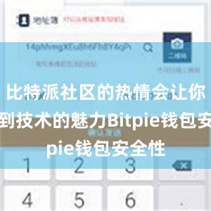 比特派社区的热情会让你感受到技术的魅力Bitpie钱包安全性