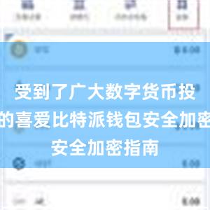 受到了广大数字货币投资者的喜爱比特派钱包安全加密指南